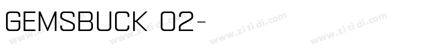gemsbuck 02字体转换